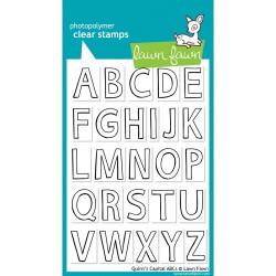 Lawn Fawn Quinn's Capital Uppercase ABCs stamp set